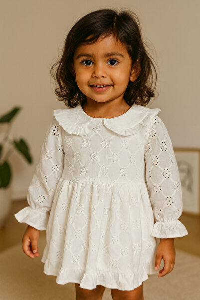 Bilge Trend Baby Collar Fisto Girl's Dress