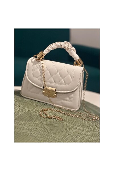 beauty pack - Elegant women's handbag with gold chain, faux leather