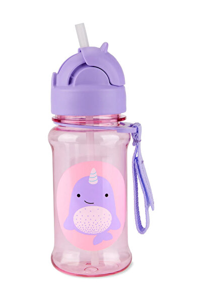 My Reality Fashion Skip Hop Tritan Water Bottle with Straw Narwhal