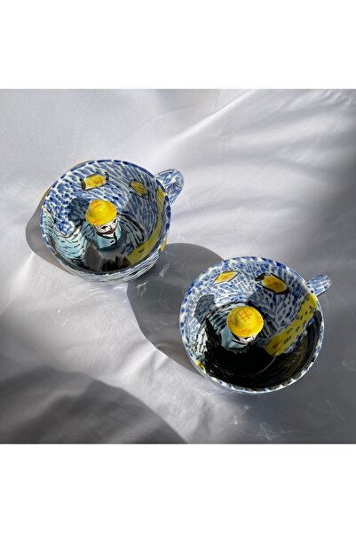 Nobrand Van Gogh ceramic mug | Artistic and modern