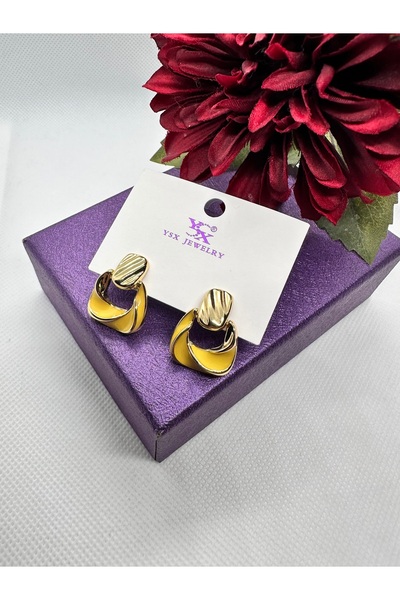 YSX JEWELRY أقراط فولاذية ملونة