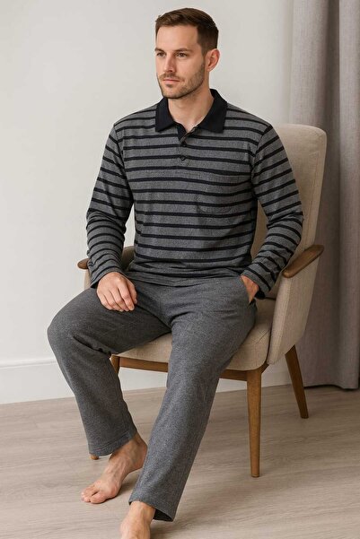 Tenra Men's Pajama Set 100% Cotton Thessaloniki Knitted