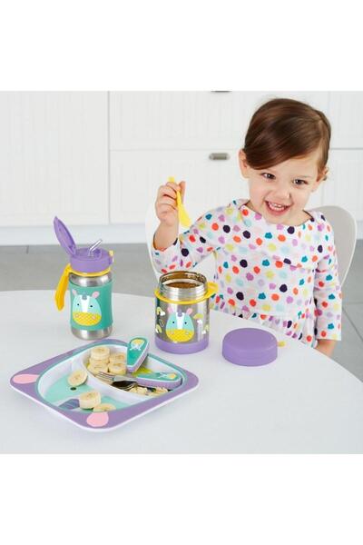 Timboxstore Skip Hop Zoo Stainless Steel Water Bottle with Straw 350 ml Unicorn