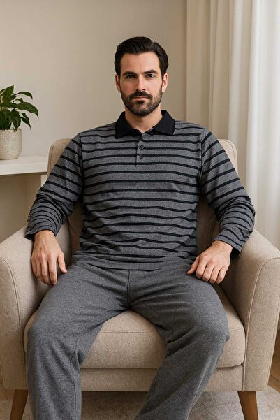 Tenra Men's Pajama Set 100% Cotton Thessaloniki Knitted