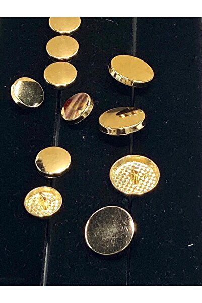 karantuhafiye طقم أزرار سترة / 4+8 قطع / موديل غطاء / ذهبي