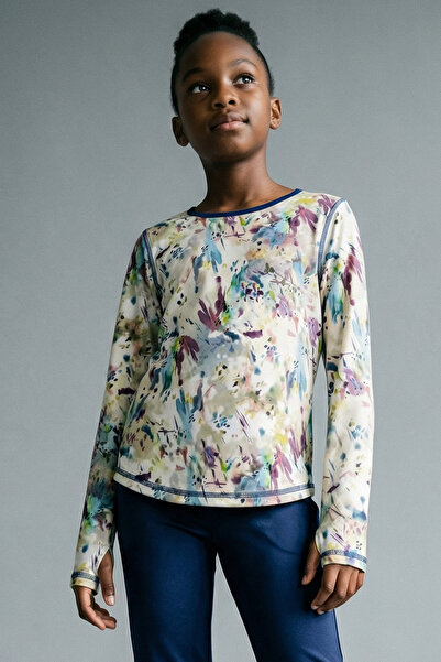 Colorinas Μπλουζάκι για κορίτσια με μακρύ μανίκι με σχέδιο Snooki Finger Snap