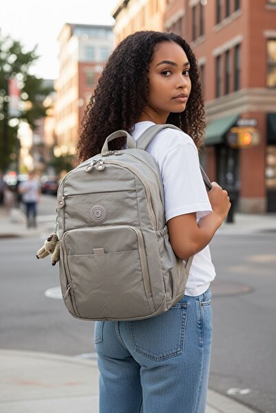 by polo clup Unisex Crinkle Waterproof Fabric Large Size Multi-Compartment School And Travel Backpack