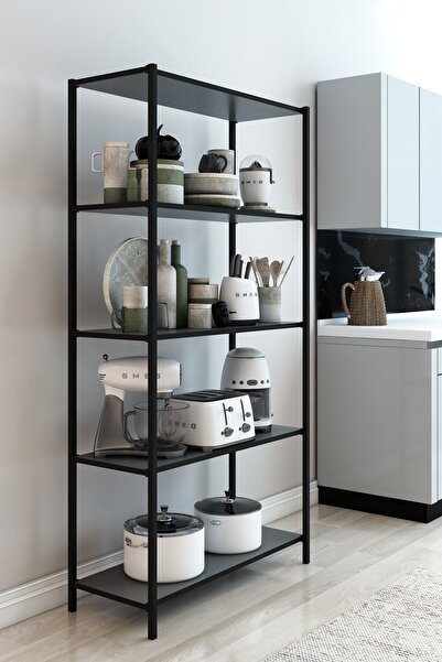 DEKOZUM STARK Mutfak Rafı Mutfak Kiler Çok Amaçlı Raf Mikrodalga Rafı 150 CM ...