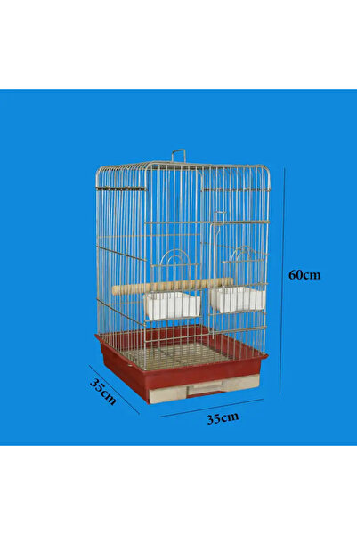 Bird's large metal bird cage