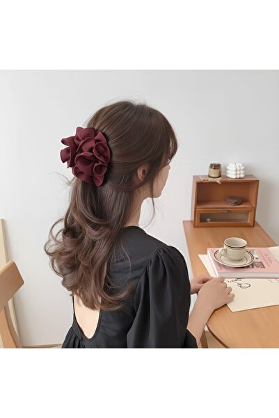 stylish aksesuar Vitange Rose Hair Latch Buckle