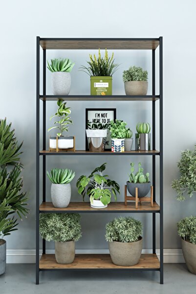 DEKOZUM SCARLET 5 Raflı Çiçeklik Saksılık Saksı Standı Dekoratif Çok Amaçlı Raf 150 cm ATLANTİKÇAM