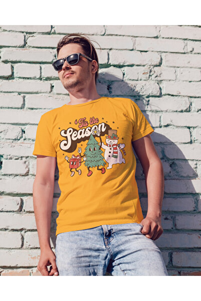 MVRDAR Tricou de Craciun unisex din 100% bumbac pentru femei si barbati