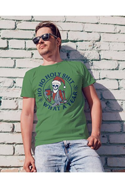 MVRDAR Tricou de Craciun unisex din 100% bumbac pentru femei si barbati