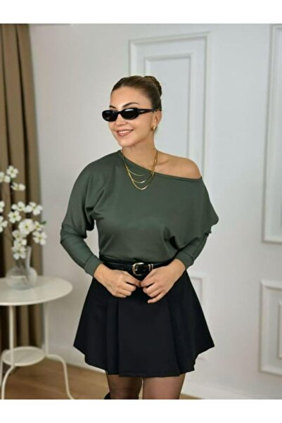 LUNES Boat Neck Modal Fabric Blouse