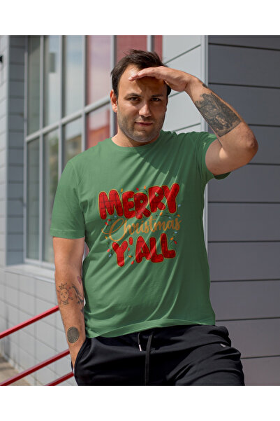 MVRDAR Tricou de Craciun unisex din 100% bumbac pentru femei si barbati