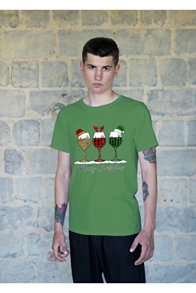 MVRDAR Tricou de Craciun unisex din 100% bumbac pentru femei si barbati