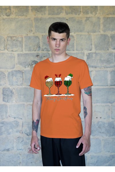 MVRDAR Tricou de Craciun unisex din 100% bumbac pentru femei si barbati