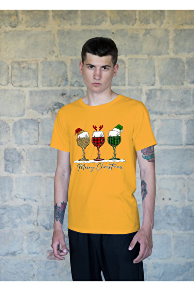 MVRDAR Tricou de Craciun unisex din 100% bumbac pentru femei si barbati