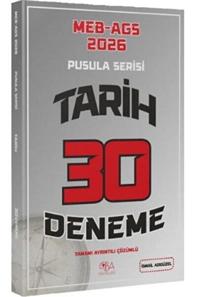 CBA Akademi CBA Yayınları 2026 MEB-AGS Tarihin Pusulası 30 Deneme Çözümlü - İ...