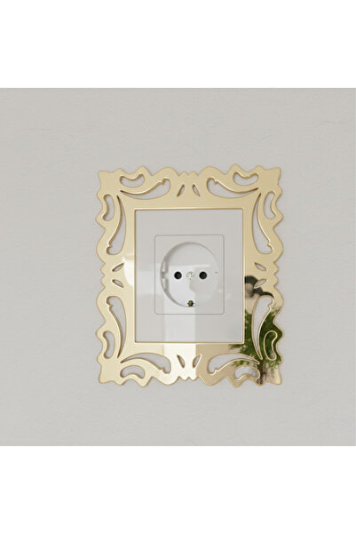 pleksisanati Dekoratif Altın Rengi Modern Priz Çerçevesi Priz Kenarı Süsü