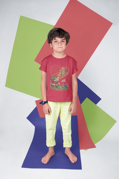 MVRDAR Tricou de Craciun pentru copii cu Grinch si personaje festive