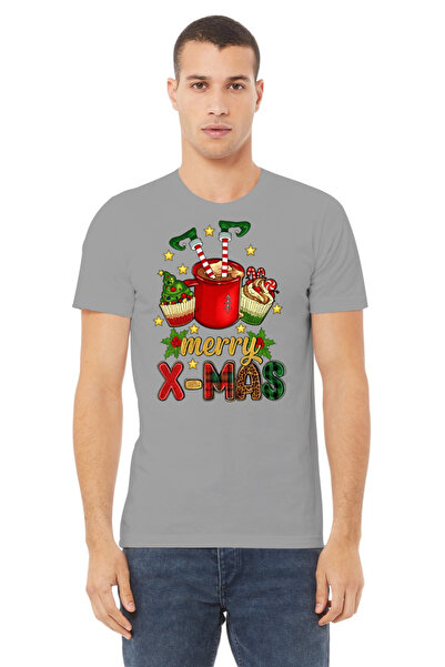 MVRDAR Tricou de Craciun unisex din 100% bumbac pentru femei si barbati