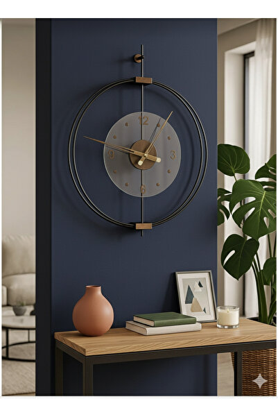 Lamra Dizayn Rosa Siyah /Ceviz Premium çift çemberli lüx Orta boy sessiz duva...