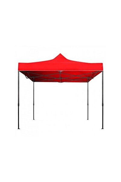 OEM Red 3x3m Foldable Pavilion Tent Metal Frame for Yard, Garden, Events