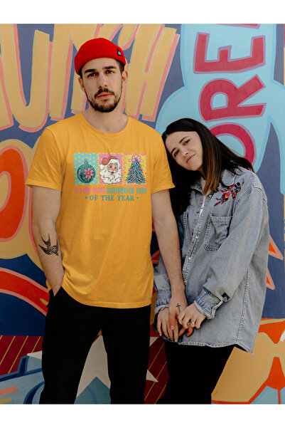 MVRDAR Tricou de Craciun unisex din 100% bumbac pentru femei si barbati