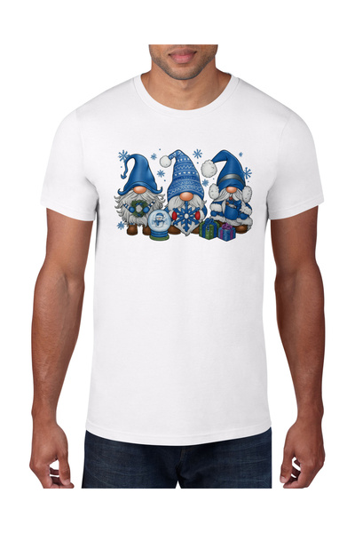 MVRDAR Tricou de Craciun unisex din 100% bumbac pentru femei si barbati
