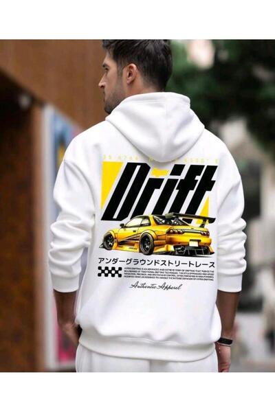 Marco Fresco Racing Cars Printed Women/Men Unisex Oversized Hooded 3-Thread S...