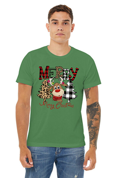 MVRDAR Tricou de Craciun unisex din 100% bumbac pentru femei si barbati