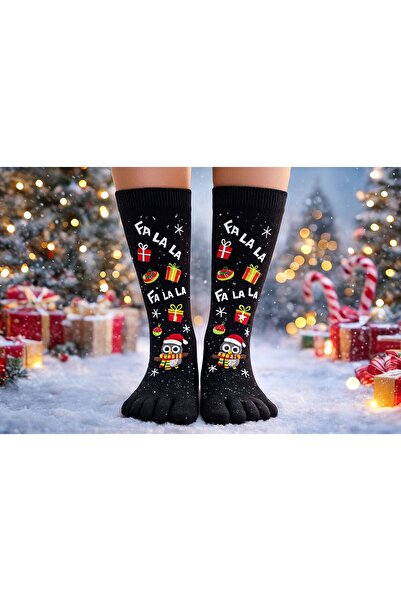 BY BNN Коледна чорапка с бамбукови пръсти, 3 броя в пакет