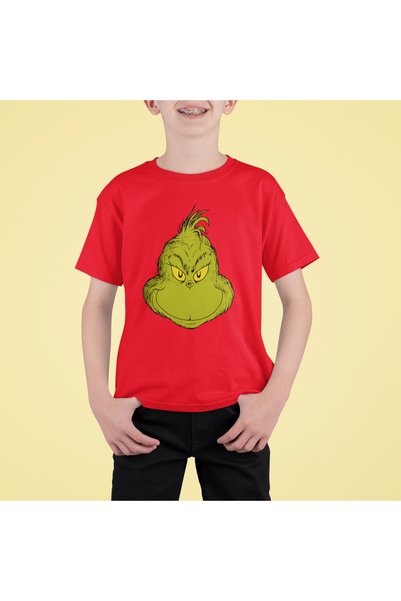 MVRDAR Tricou de Craciun pentru copii cu Grinch si personaje festive