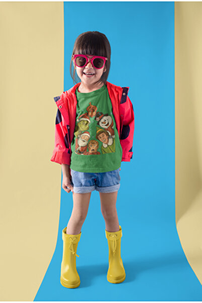 MVRDAR Tricou de Craciun pentru copii cu Grinch si personaje festive
