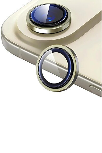 PiyasaSepeti Apple iPhone 17 Air Metal Framed Camera Protection Lens Gold