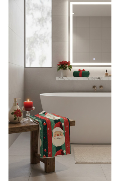 BETHA Cute Noal Dad Patterned Cotton Bath Towel – Patterned Design – 75X150 cm