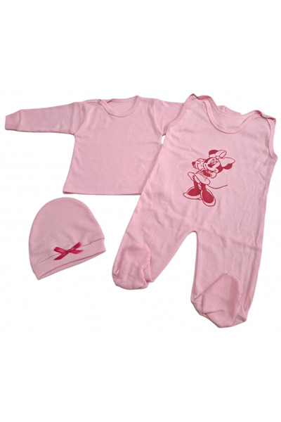 Bubu Kids Creations Set salopetă cu bluza și căciulă - Fabricat în România