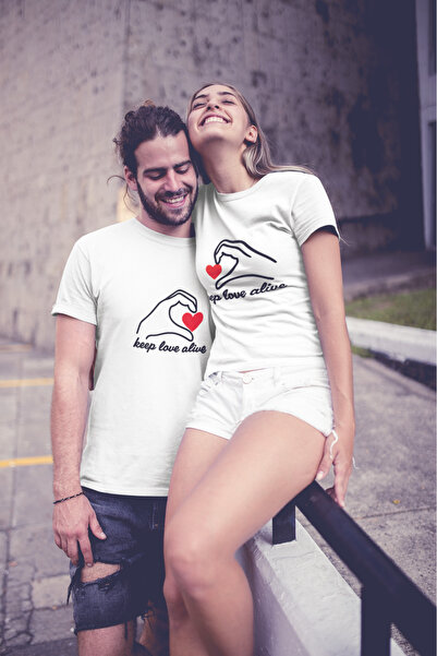 MVRDAR Set of 2 100% cotton couple t-shirts