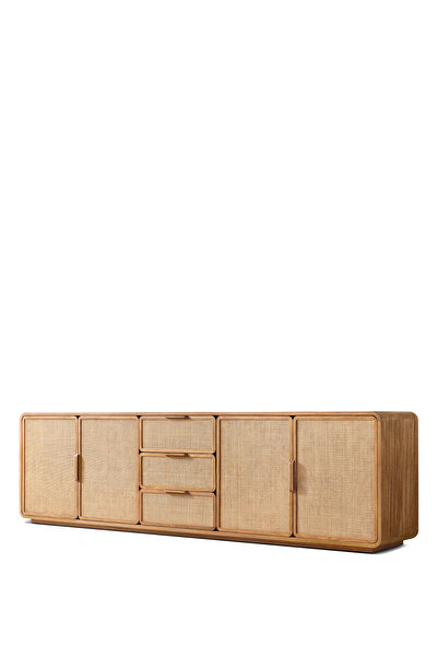 Latanwood Tena Ahşap Büyük Boy TV Konsolu