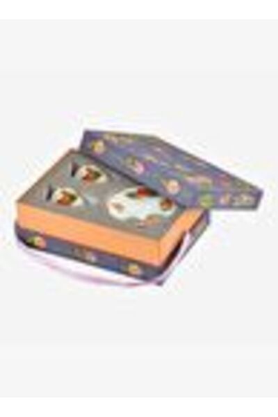 CHIARA ALESSI Turuncu Porselen Kahve Fincan Seti 80 ml