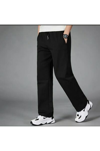 TORUK MAKTO 3 Pieces Unisex Regular Black Gray Anthracite Pipe Leg Sweatpants