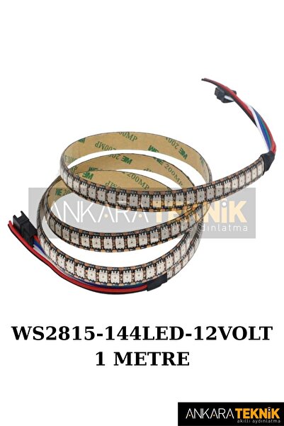 ankarateknik ws2815 144led/1mt. adreslenebilir piksel led / 12Volt