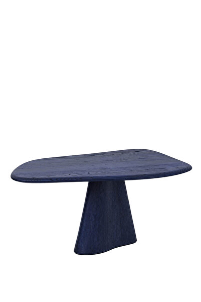 Ananas Organik Serisi 1 Lacivert Masif Ahşap Orta Sehpa