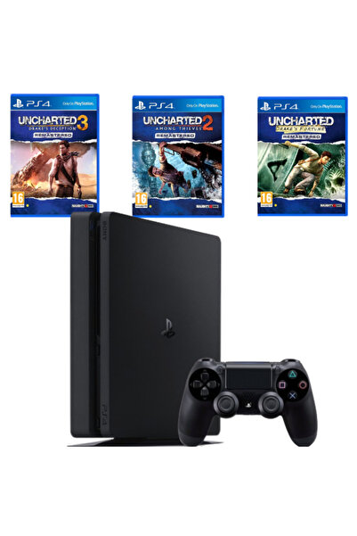 Sony PlayStation 4 PS4 SLIM 500GB Pack + Controller + 3 Games (Second-Hand)