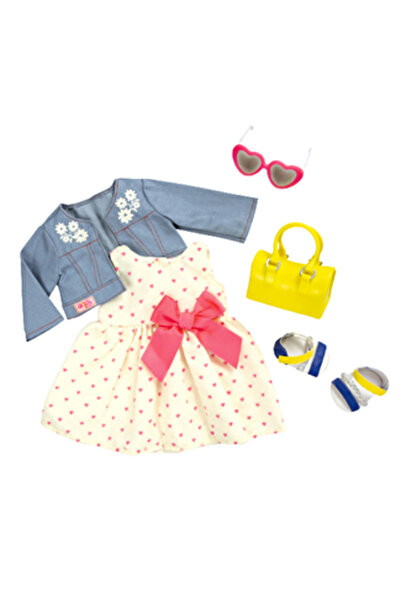 Our Generation Kıyafet - Deluxe Heart Print Dress