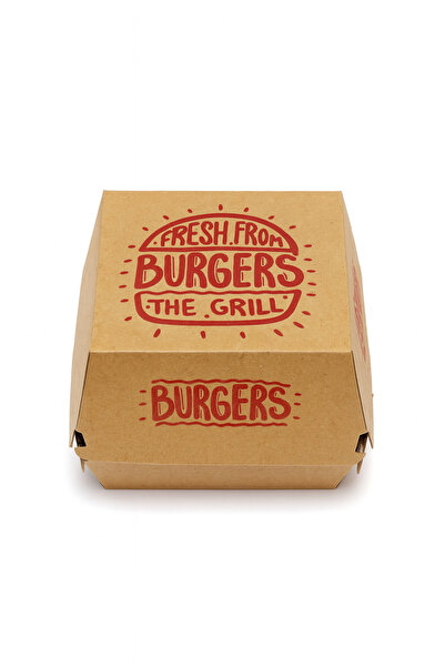 YUŞA PACK 13X13X10 100'LÜ HAMBURGER KUTUSU