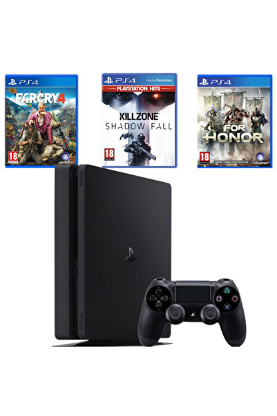 Sony PlayStation 4 PS4 SLIM 500GB Bundle + Controller + 3 Games (Second-Hand)