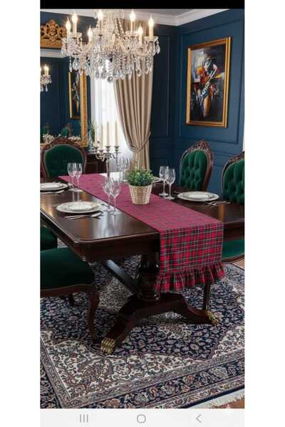 Angels' Collection مفرش سرير منقوش مكشكش مقاس 40 × 240 سم