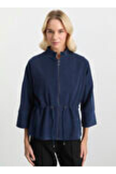 Selen Mavi Kadın Standart Ceket 25KSL1541